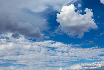 Low angle view of clouds in sky