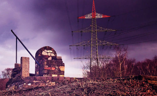 Low angle view of built structure against sky