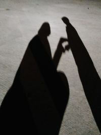 Shadow of people on hand