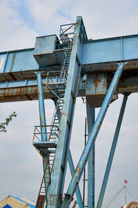 Low angle view of bridge against sky