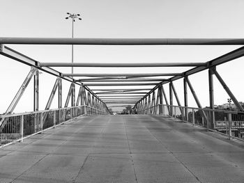 View of bridge against clear sky
