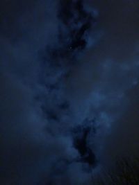 Low angle view of sky at night