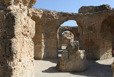 Close-up of old ruins