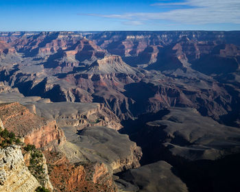 Scenic view of rocky mountains against sky