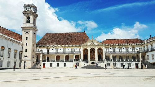 Exterior of historic building against sky