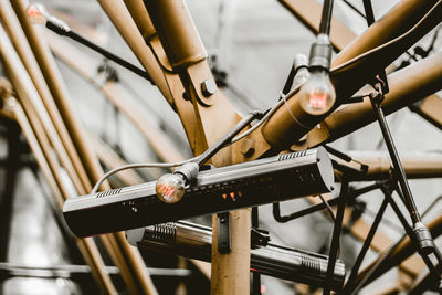 Close-up of light fixtures