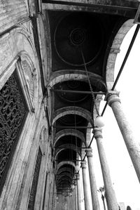 Low angle view of historic building against sky