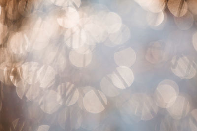 Defocused image of illuminated water