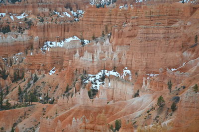 View of rock formations