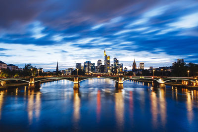 View of bridge over river