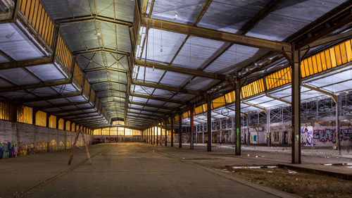 Interior of abandoned building