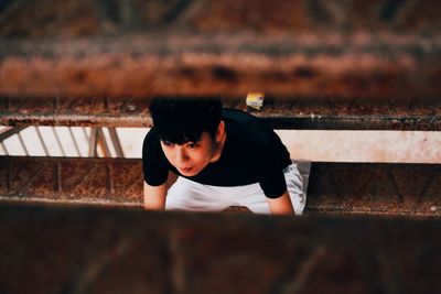 Portrait of young man