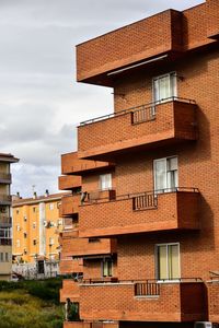 Low angle view of building against sky