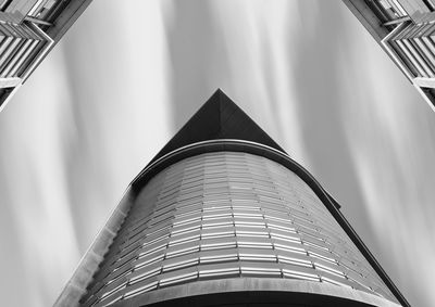 Low angle view of modern building against sky