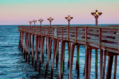 View of pier over sea