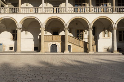 Exterior of historic building in city