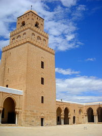 Low angle view of historical building against sky