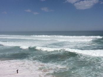 Scenic view of sea against sky