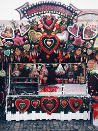 Close-up of red lanterns