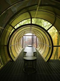 Interior of empty tunnel