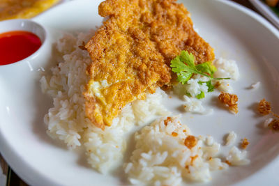 Close-up of food in plate