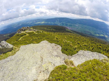 Scenic view of landscape against sky