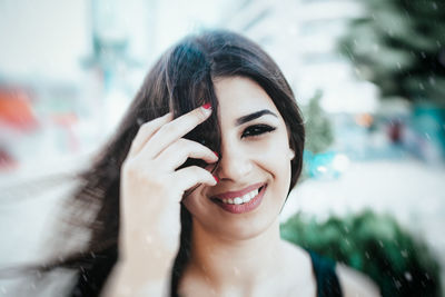 Portrait of a smiling young woman