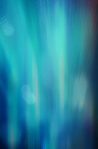 Defocused image of blue light