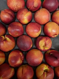 Full frame shot of oranges in market