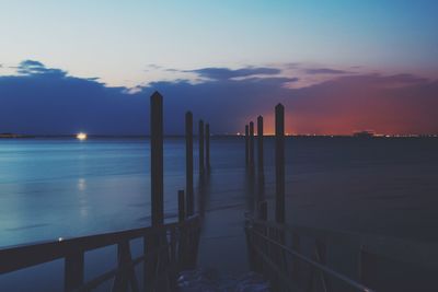 View of sea against cloudy sky