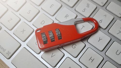 Close-up of computer keyboard