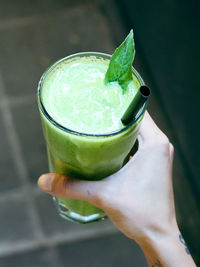 Close-up of drink on table