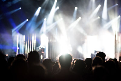 Crowd at music concert