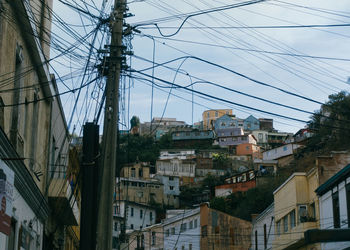 Low angle view of buildings against sky