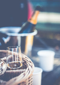 Close-up of drink on table