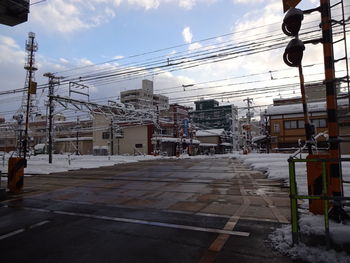 Buildings against sky in city