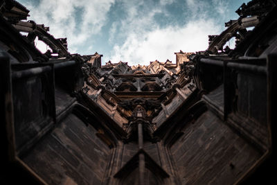 Low angle view of building against sky