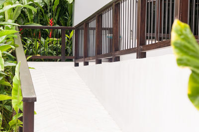 Close-up of white building