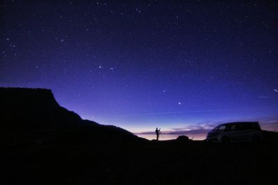 Low angle view of starry sky