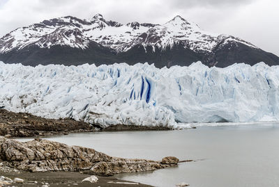 Aerial view of glacier