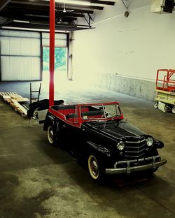 Cars parked in parking lot