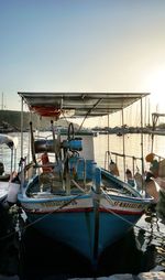 Boats in sea