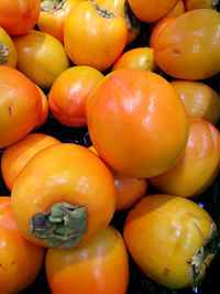 Full frame shot of oranges in market