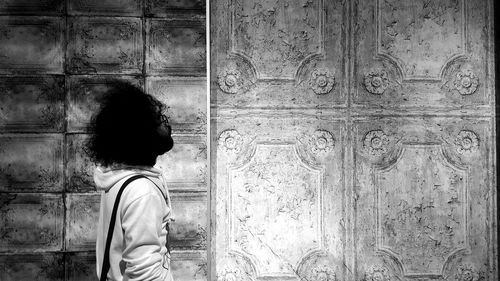 Woman standing in park