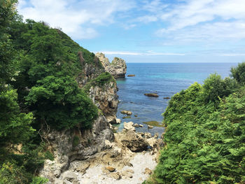 Scenic view of sea against sky