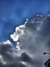 Low angle view of cloudy sky