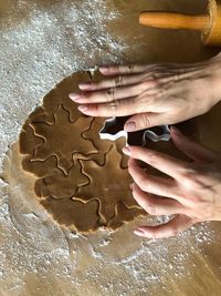 Close-up of woman holding cookies