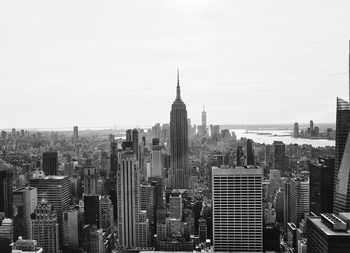 Modern buildings in city against sky