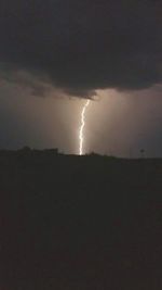 Storm clouds over the dark