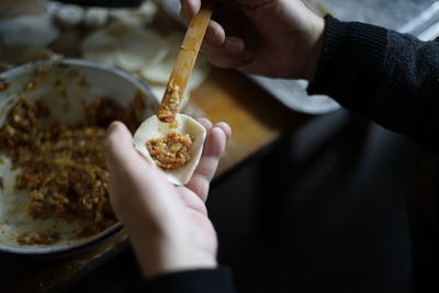 Person preparing food